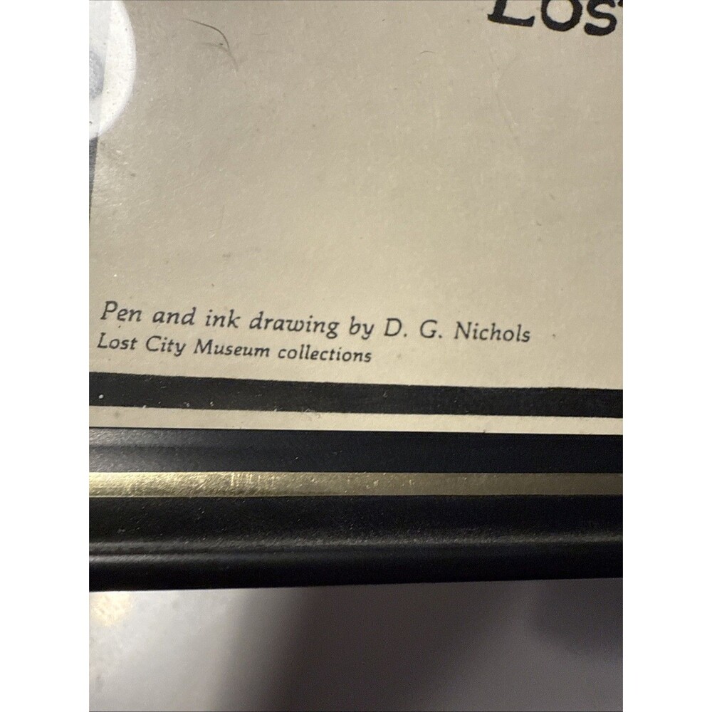 Set Of 2 Lost City Museum Of Archeology Overton Nevada Vintage Drawings Prints - Picture 6 of 9